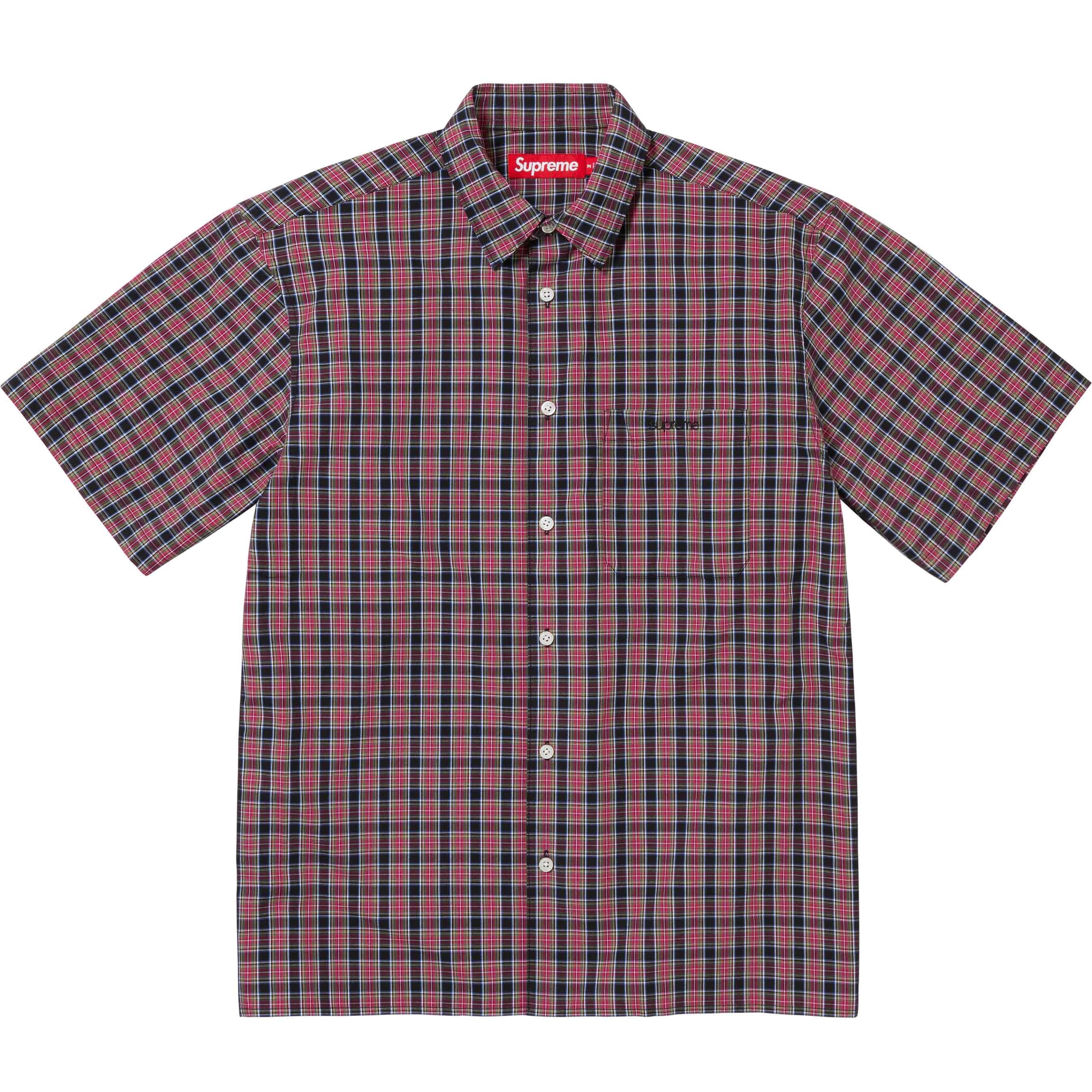 Loose Fit Mini Plaid S/S Shirt view 7